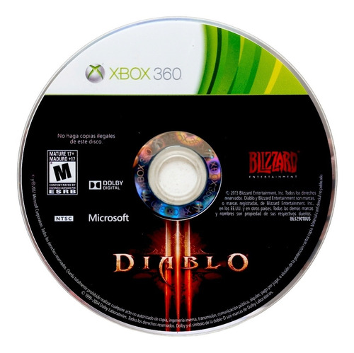 Diablo 3 Xbox 360 En Español (Reacondicionado)