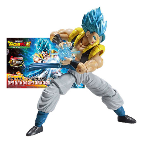 Figura De Dragon Ball Super Saiyan Gogeta Action Con Pelo Az