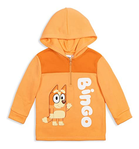 Sudadera Con Capucha Bluey Bingo Para Niños Pequeños, De For