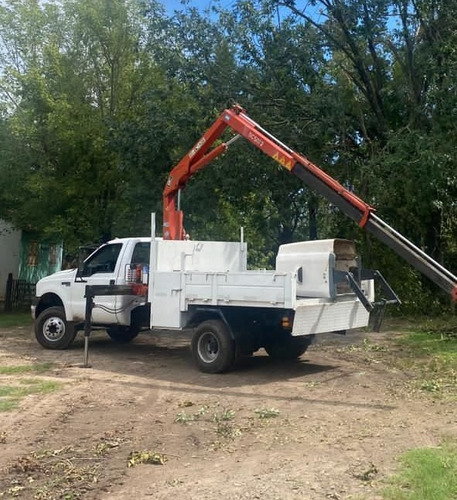 Camión Ford 4000 Con Hidrogrua Bull Crane + Barquilla
