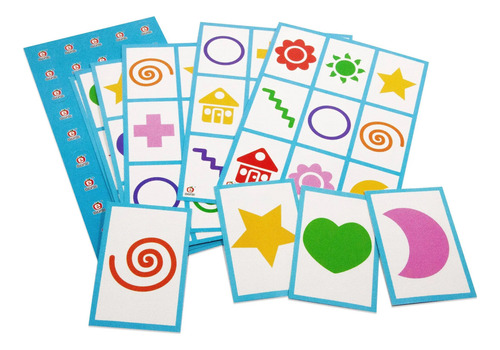 Juego De Mesa: Lotería Arcoíris De Figuras