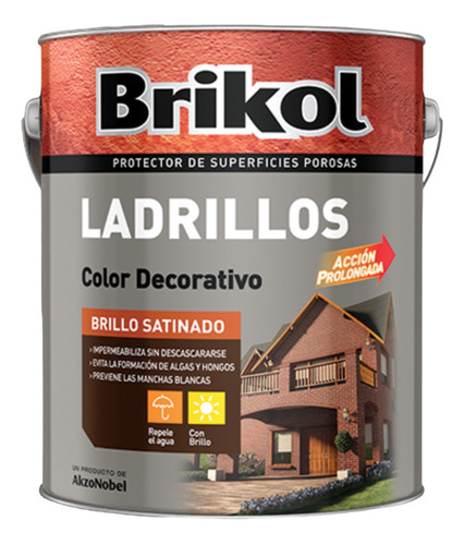 Esmalte Protector Decorativo Para Ladrillos Brikol 4l