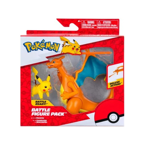 Pokemon Set Figuras  Batalla Deluxe Charizard Pikachu 