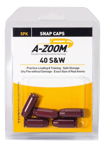 A-zoom 40 S & W Snap Cap 5pk Entrenamiento Xtr P