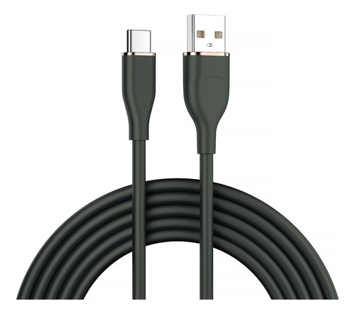 Cable de carga tipo C: USB 66 W, color negro inteligente, carga rápida, 1 metro