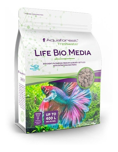 Life Bio Media Aquaforest Material F Bacterias Acuario Peces