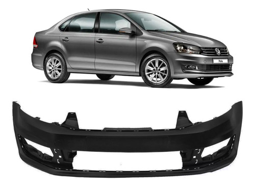 Paragolpe Delantero Volkswagen Polo 2015 2016 2017 Plastico