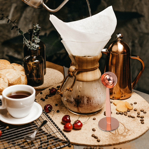 Coffee Scoops Tamper: 1 Cucharada De Acero Inoxidable -