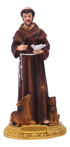 Estatua De San Francisco De Asís St. Figura Decorativa De