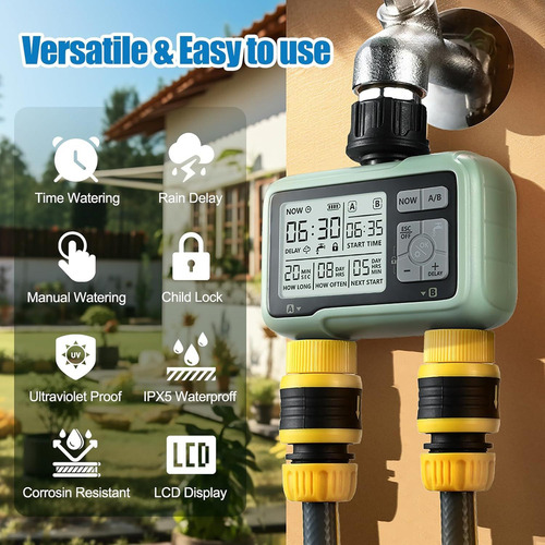 Temporizador De Riego Programable P/manguera De Jardín 2024