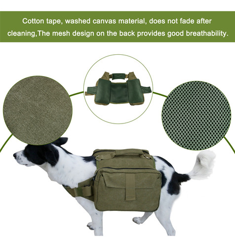 Cwa Mochila Para Perros Para Acampar, Duradera,