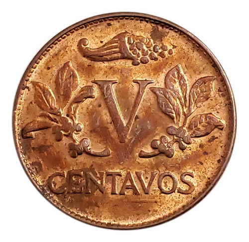 Moneda 5 Centavos 1976 Colombia Escasa Pieza 223