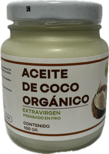 Aceite De Coco Organico Extravirgen - g a $150