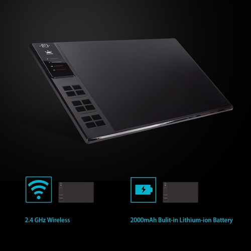 Huion Wh1409 Tableta De Dibujo Gráfico Inalámbrico 8192 De