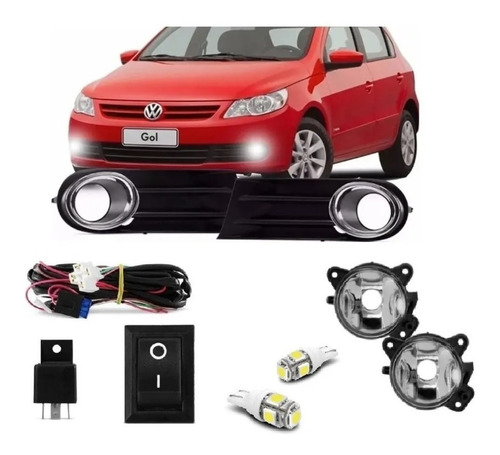 Kit Farol Milha Gol Voyage Saveiro G5 2009 2012 + Brinde 