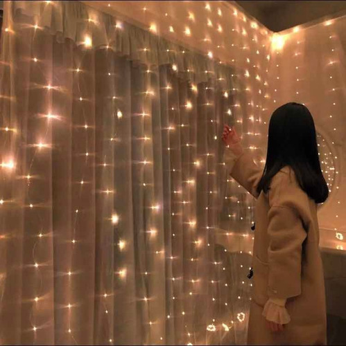 Imagen 2 de 5 de Serie Led Cortina 3 Metros 100 Luces