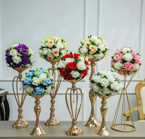 Set 2 Bouquet De Flores Artificiales 15 Tallos Centro D Mesa