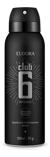Eudora Club 6 Intenso Desodorante Antitranspirante  125ml/75
