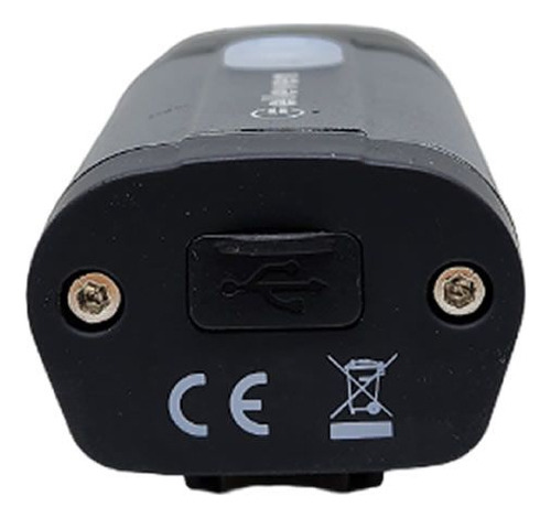 Farol Lanterna Bike Usb 400 Lúmens Elleven Recarregável Cor Preto