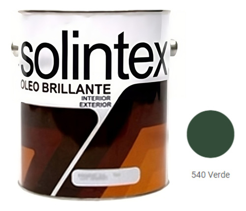 Pintura Oleo Brillante Verde Solintex 1 Galon 