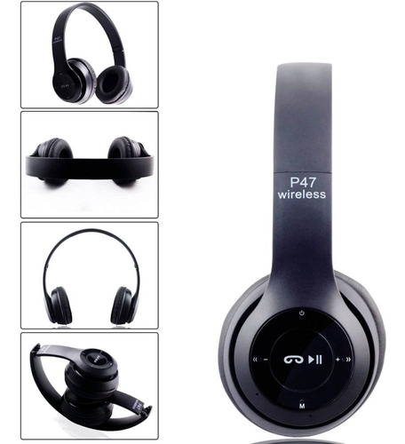 Auriculares Bluetooth P47 Wireless, Color Azul Azul