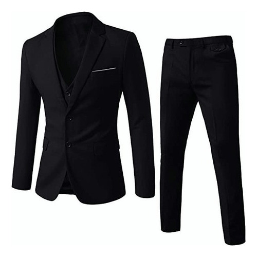 Conjunto De Pantalones Tipo Blazer De Tres Piezas En Color L