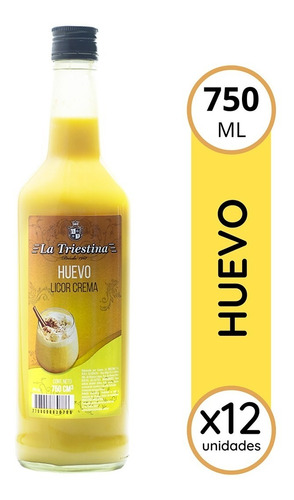 Licor De Huevo 750ml X12 - La Triestina - Mayorista