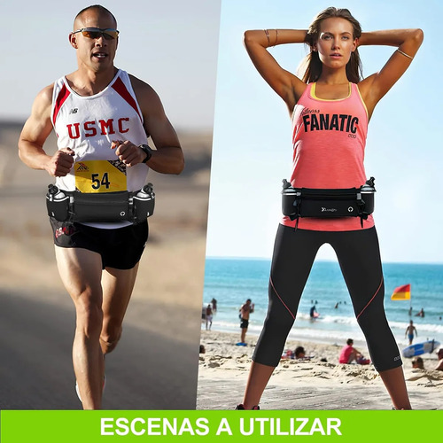 Cómoda Riñonera Deportiva Para Correr Con Botella De Agua