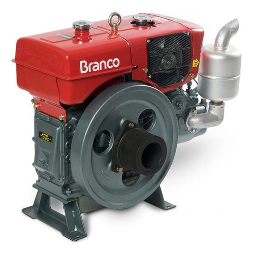 Motor A Diesel 18cv Refrigerado A Agua Partida Manual-branco