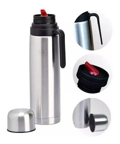 Termo Media Manija 1 L Acero Inoxidable Cebador