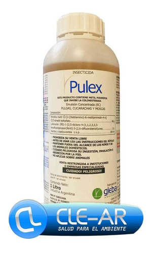 Pulex X 1lt Insecticida+inhibidor Crecimiento Pulgas Cdi1914