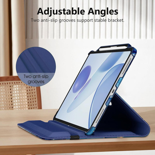 Funda Giratoria Fintie Para iPad Pro De 13 Pulgadas Marmol