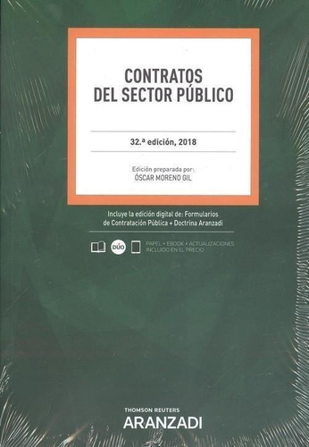 Libro: Contratos Del Sector Público. Moreno Gil, Oscar. Aran