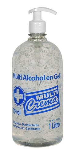 Imagen 1 de 1 de Alcohol En Gel Dispensador Multi Crema 70° Vol Desinfectante