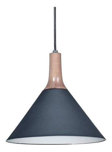 Imagen 3 de 7 de Lámpara Colgante Diseño Nórdico Blanco / Negro Apto E27 Led