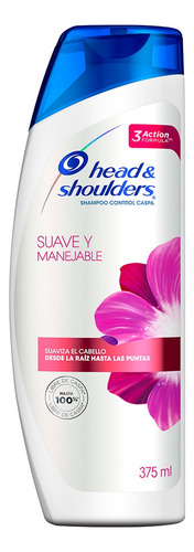 Shampoo Head & Shoulders Suave Y Manejable en botella de 375mL por 1 unidad