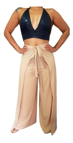 Imagem 1 de 3 de Calça Envelope Pantalona Infinity Plus Size Roupa Feminina