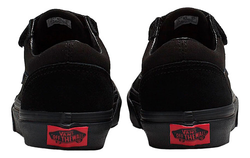 Vans Old Skool V Para Niño Color Negro Monocromo