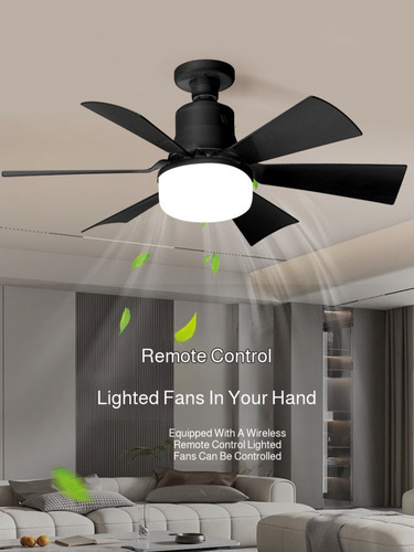 A Ventilador Abanico Techo Lámpara Control Remoto