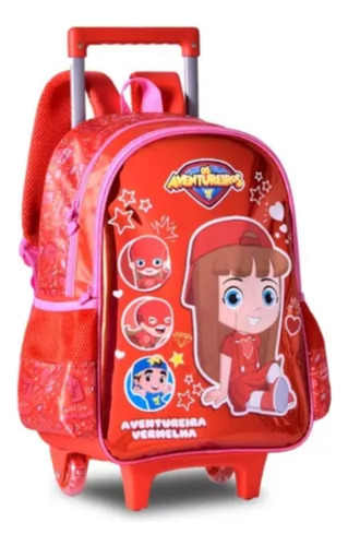 Mochila De Carrinho Aventureira Vermelha 16 Av24033k Clio