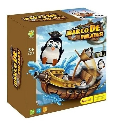 Juego De Mesa Barco De Piratas Balance De Pingüinos - Lanús