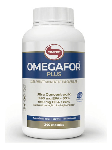 Omegafor Plus Ômega 3 Rico Dha Epa  240 Caps Vitafor