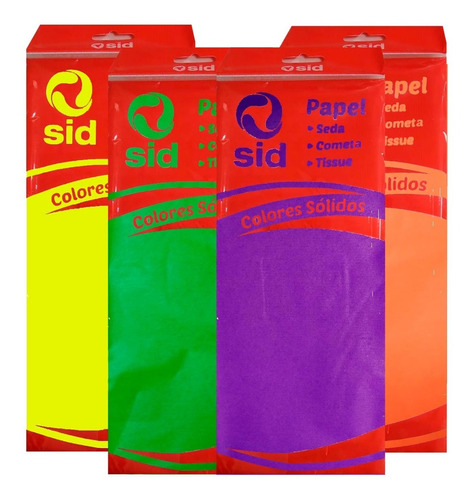 Papel De Seda / Cometa 10 Hojas 50x70cm Pack 4 Unidades