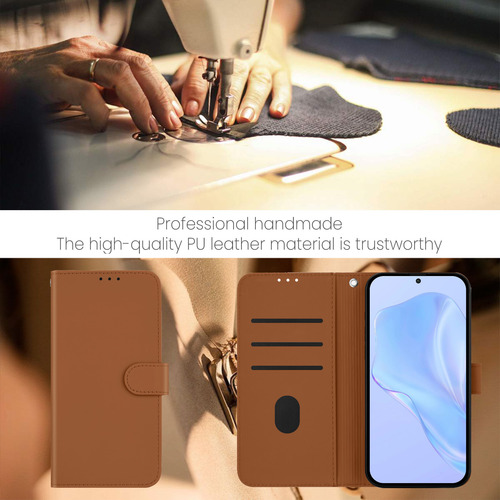 Funda Para Motorola Edge 50 Fusion-kickstand, Ranuras Tipo Cartera, A Prueba De Golpes, Piel Mate, Cartera De Piel