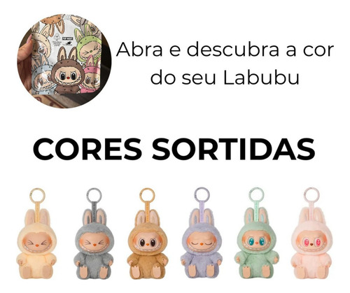 Labubu Boneco Chaveiro Colecionável Monsters Estilo Pop Mart Sortido