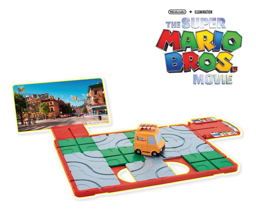 Puzzle Juego D Habilidad Super Mario Bross Route 'n Go Epoch