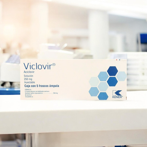 Aciclovir 250 Mg Solución 5 Frascos Ámpula Inyectables