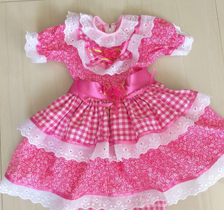 vestido infantil rainha do milho