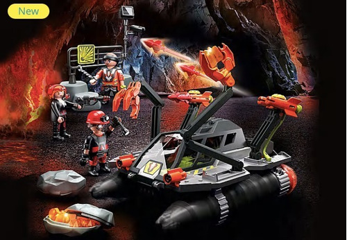 Playmobil Dino Rise Taladro De Demolición Comet Corp