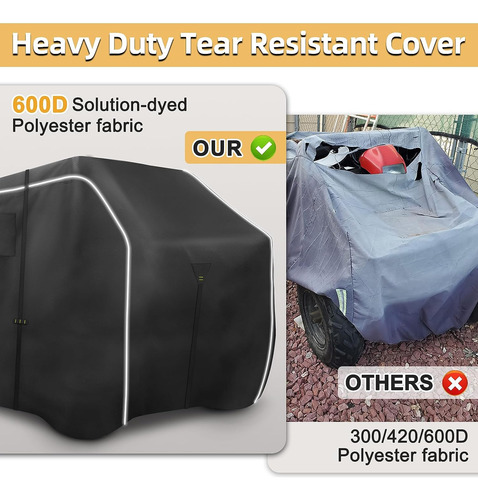 Funda Para Todoterreno Zenicham 600d: 4 Ruedas Impermeable Y